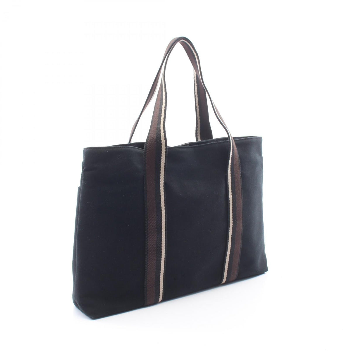 HERMES Trocha Horizontal Zonal MM Tote Bag Black/Brown canvas leather 2101220156145