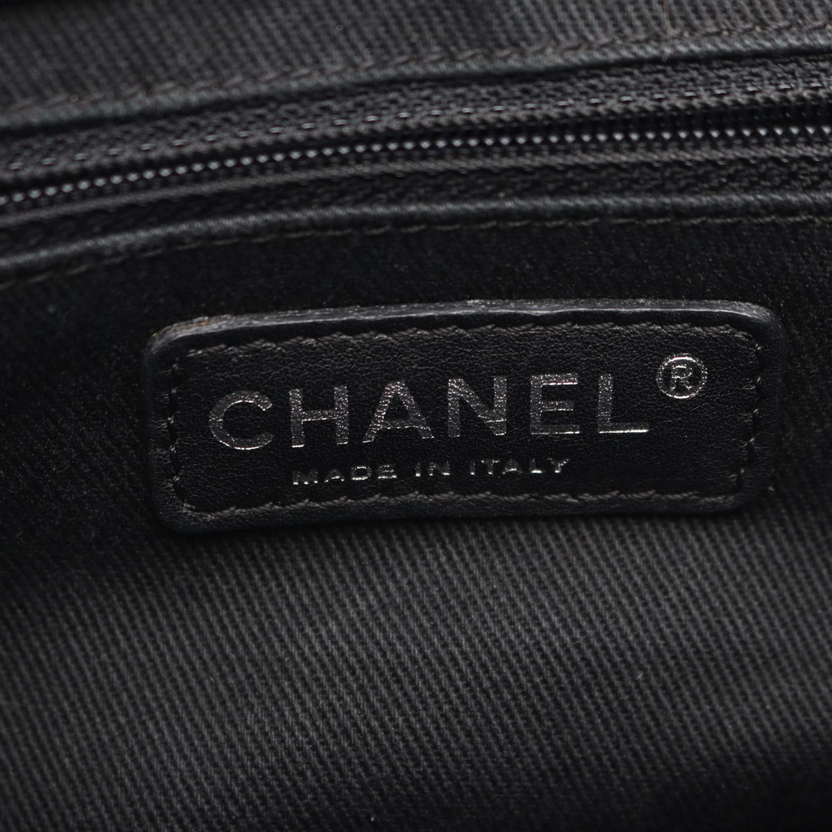 CHANEL Black Diamond stitch leather 2101219722290