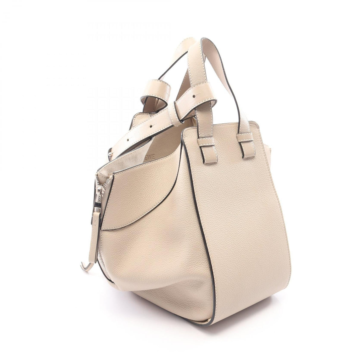 LOEWE HAMMOCK SMALL (2-Way Hammock) Handbag Beige leather 2118300094846