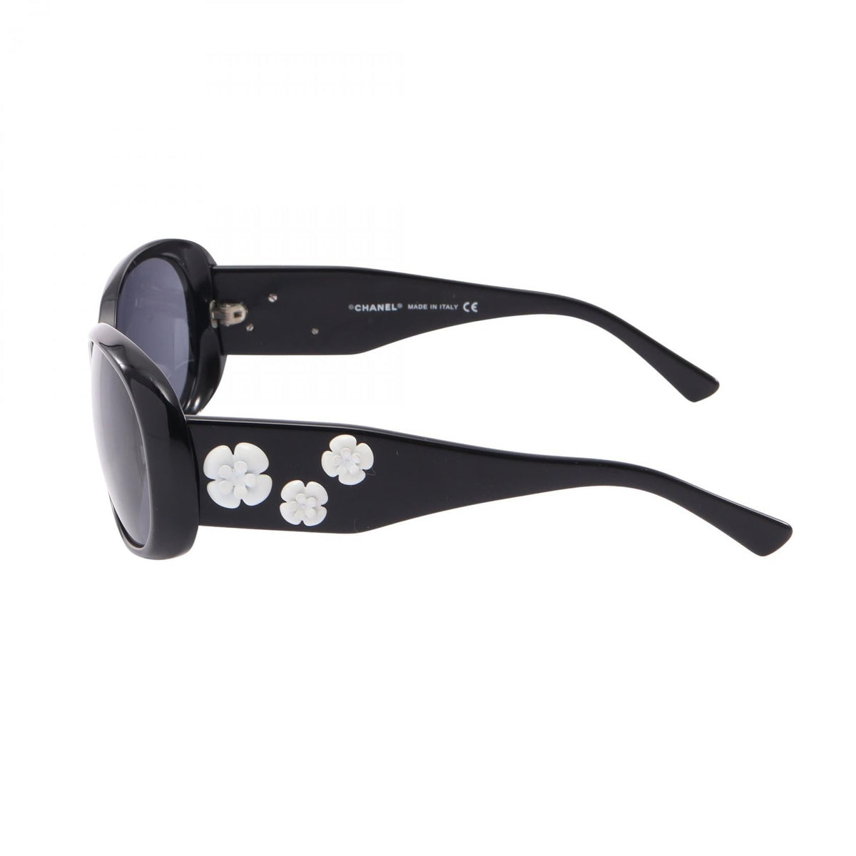 CHANEL Black/White Camellia COCO Mark Other Plastic 5113 A 2101220098414