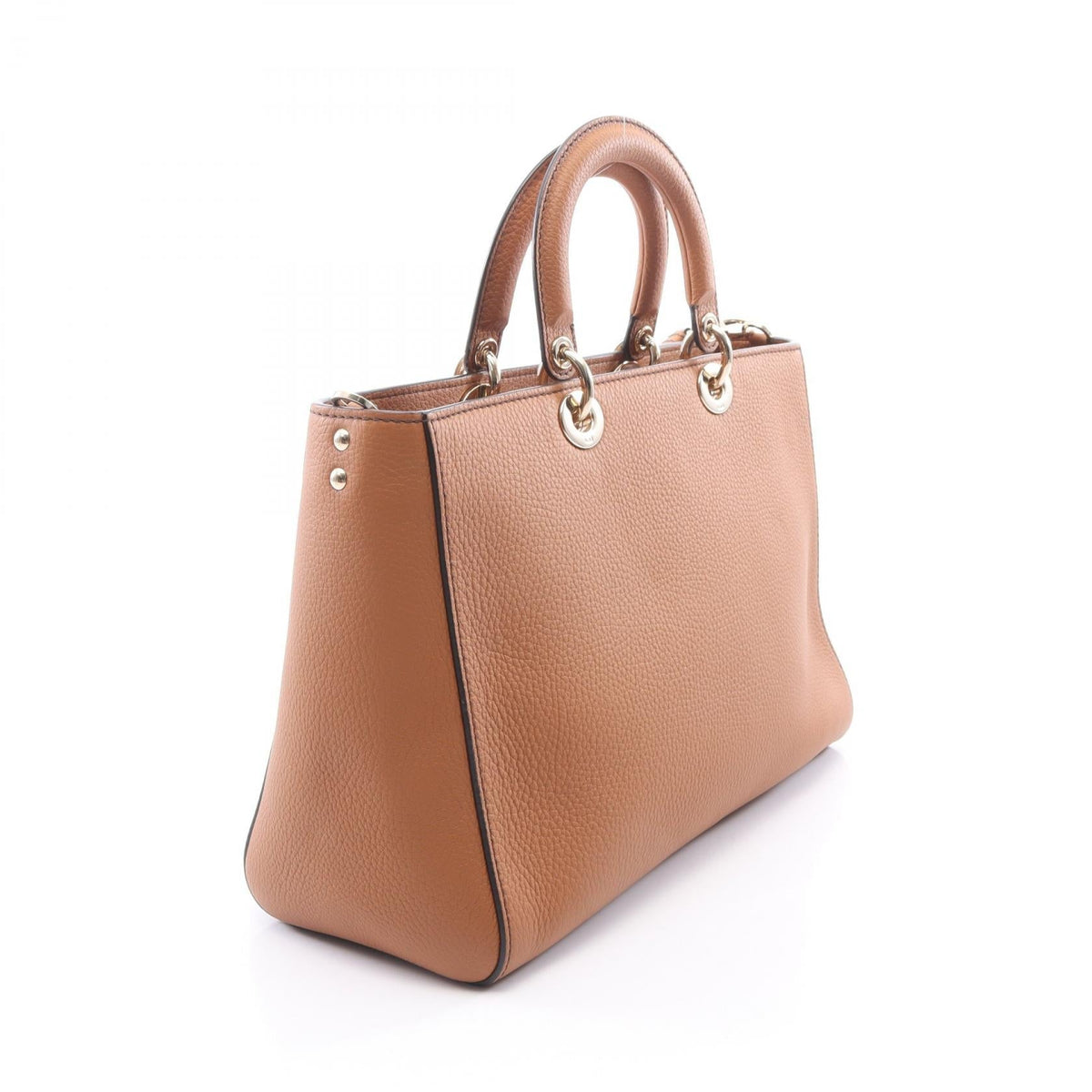 Dior Lady D-Sire Large 2WAY Handbag Brown leather 2101220160807