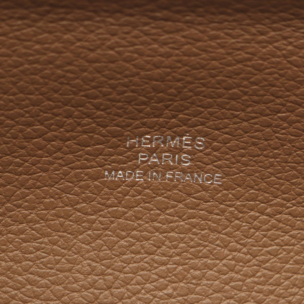 HERMES H Passant Beige de weimar Etain Shoulder Bag Beige/Gray/Brown Evercolor leather Other Evercolor leather 2101220156916