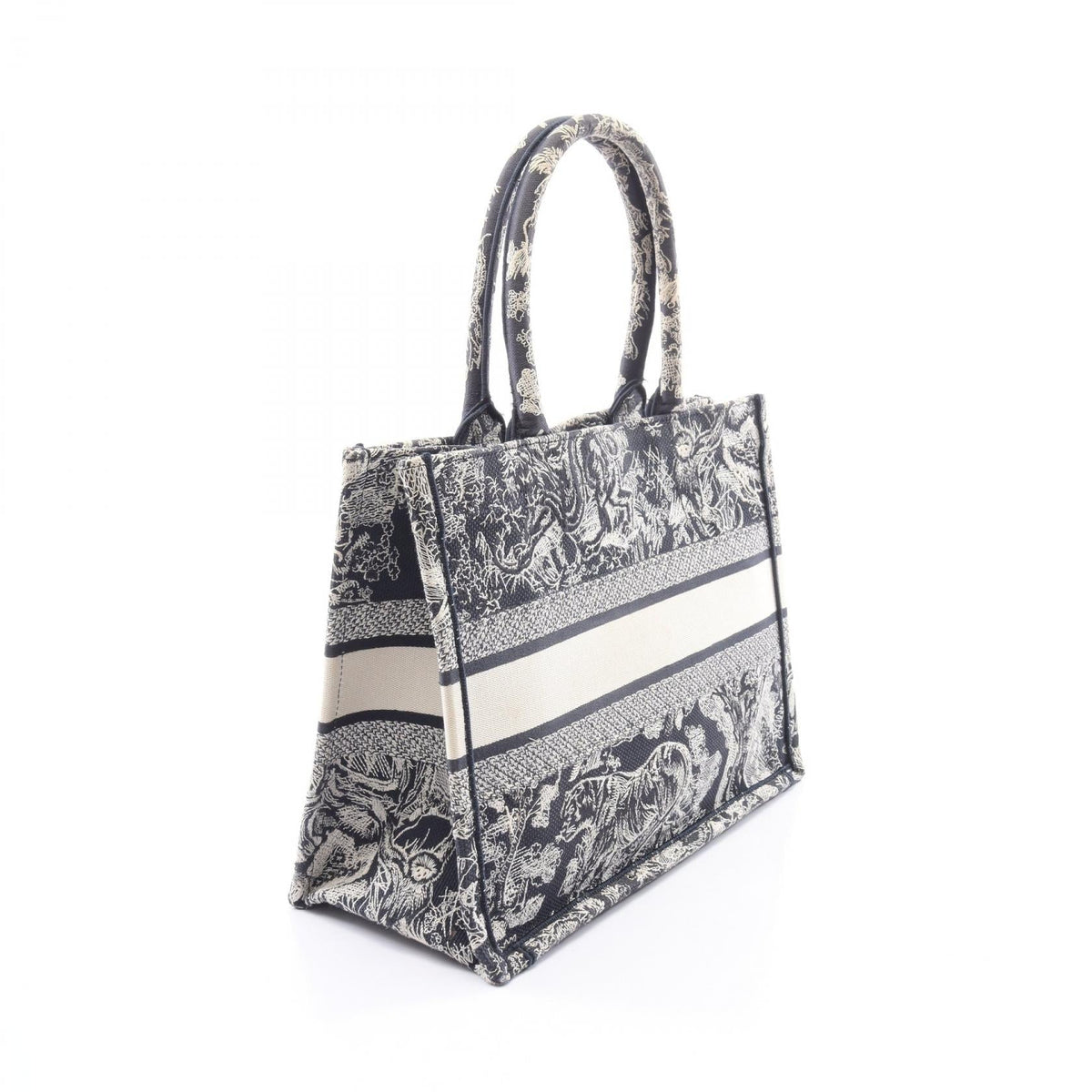 Dior BOOK TOTE Medium Toile de Jouy Tote Bag Navy/White canvas 2101220156589