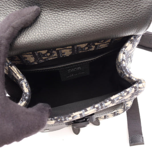 Dior Gallop Oblique 2WAY Rucksack Backpack Beige/Navy/Black canvas leather 2101220156497