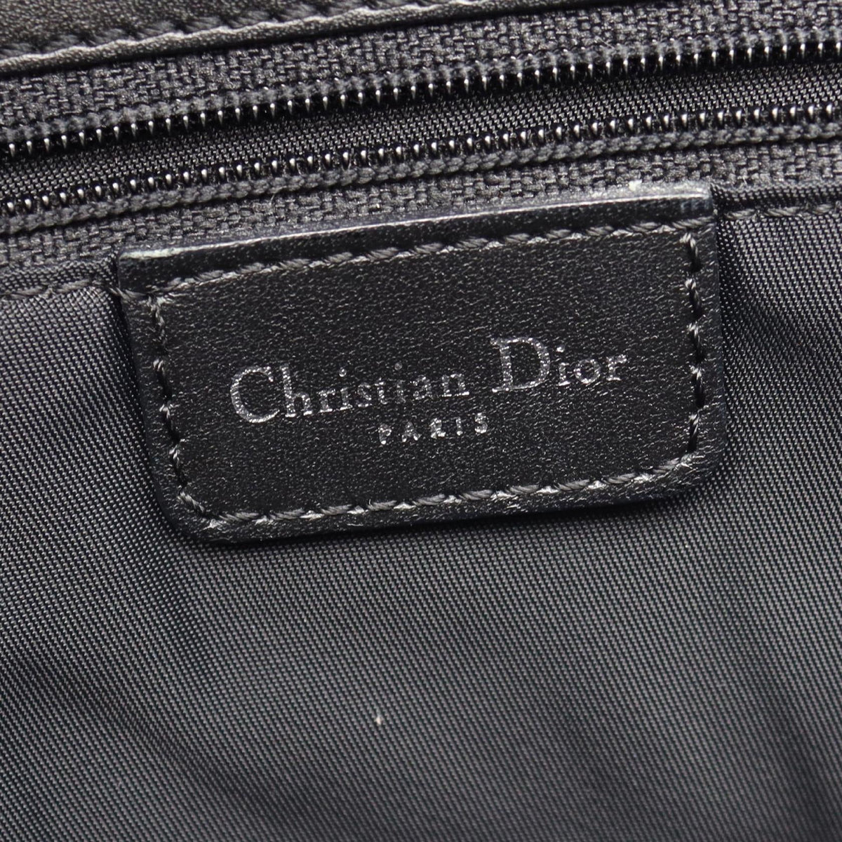 Dior Trotter saddle Tote Bag Gray/Black canvas�leather 2101220153229