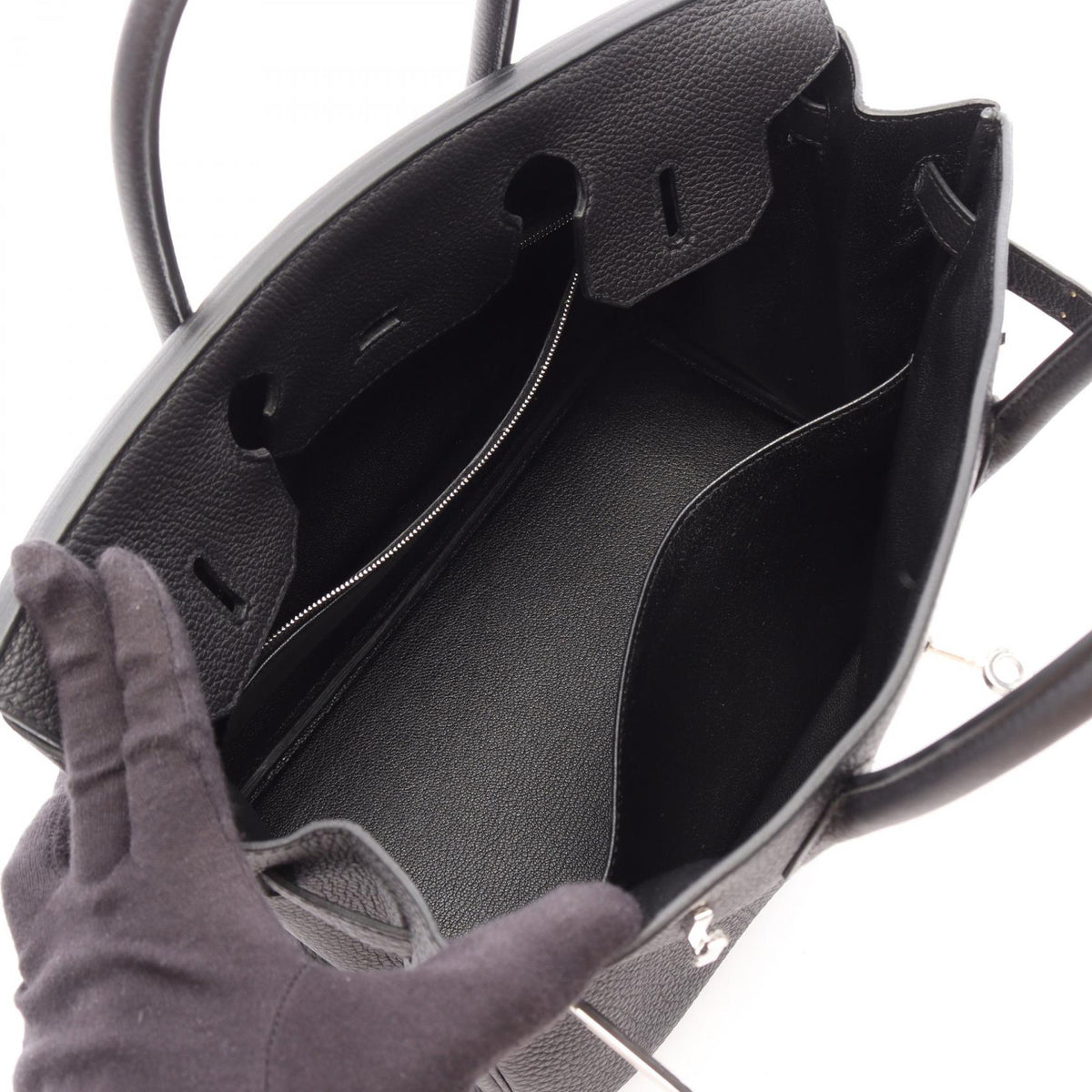 HERMES Birkin 30 Handbag Black Togo leather Other Togo leather 2104102538176