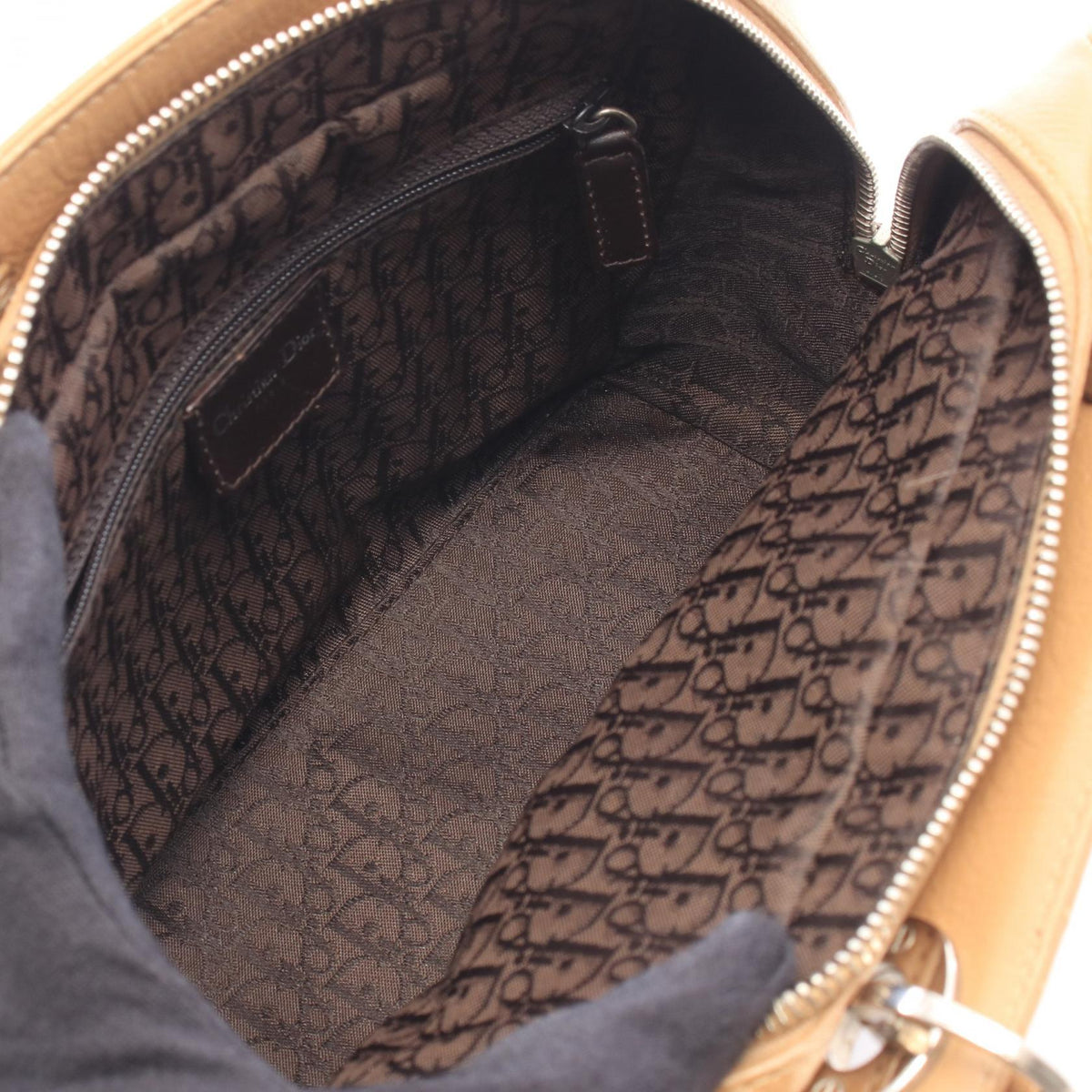 Dior Canage Handbag Beige Other�Calf leather 2101220140786