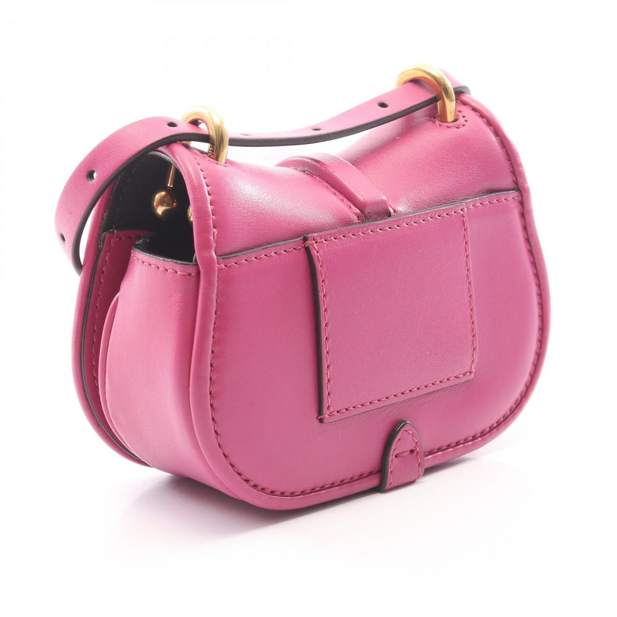 FENDI Come on Nano Shoulder Bag Pink leather 7AS219 2118300094884
