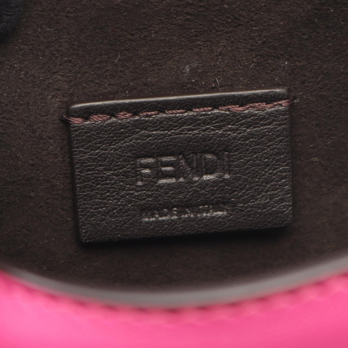 FENDI Come on Nano Shoulder Bag Pink leather 7AS219 2118300094884