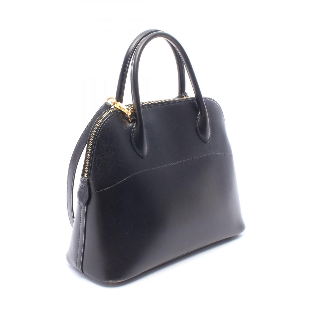 HERMES Bolide31 2WAY Handbag Black Box calf leather Calfskin (cowhide) 2104102540926