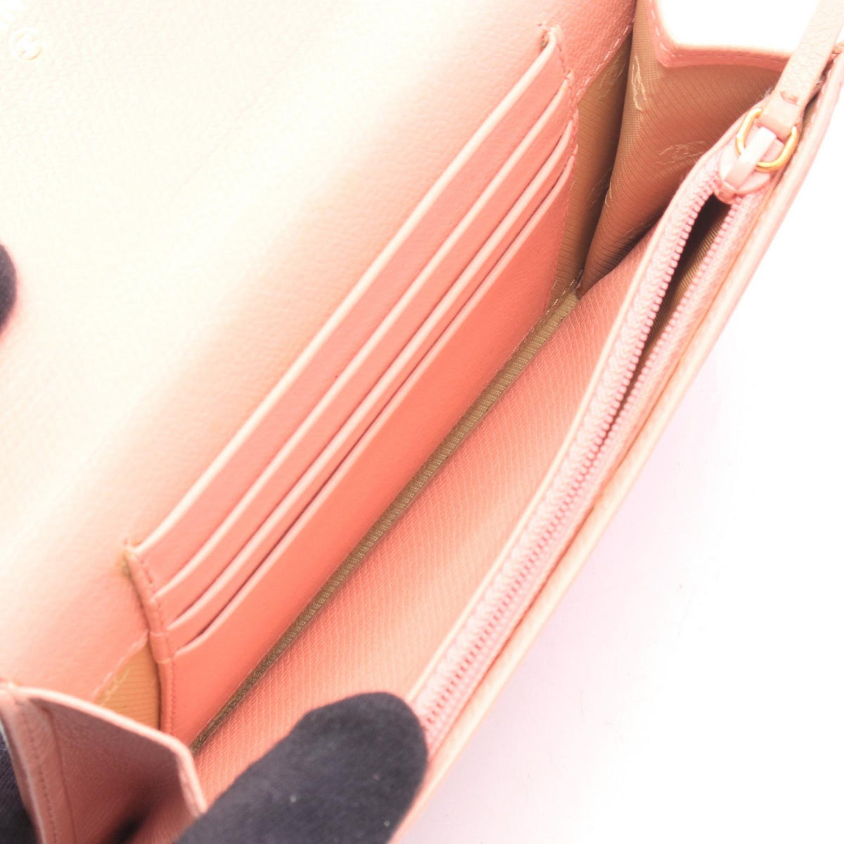 CHANEL Pink COCO Button leather 2104102540902