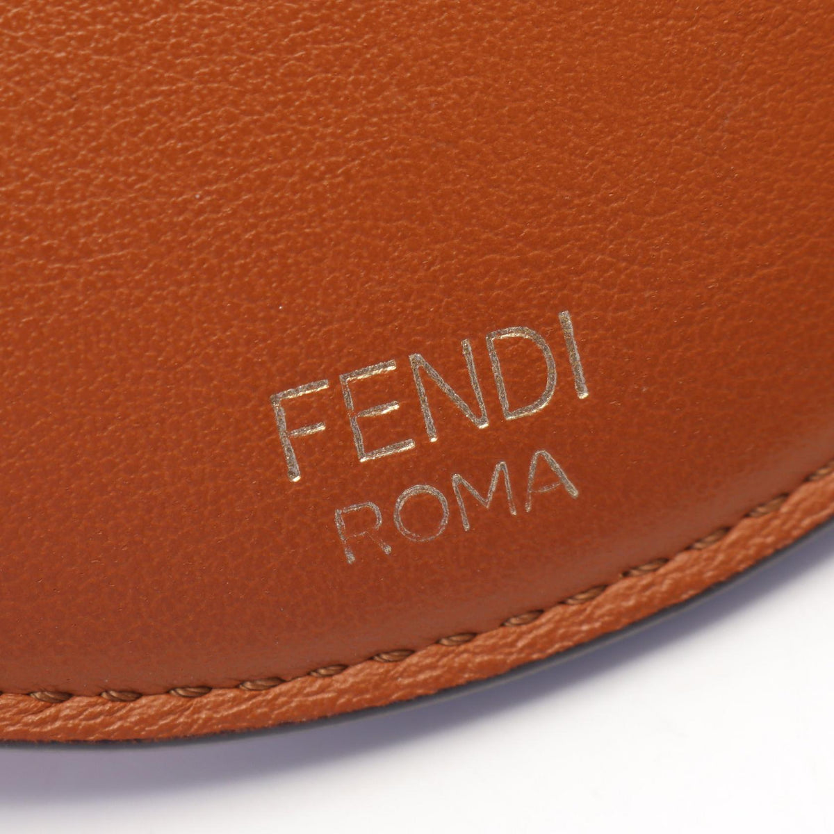 FENDI PHONE HOLDER Shoulder Bag Brown leather�Suede 7AS055 2104102540797