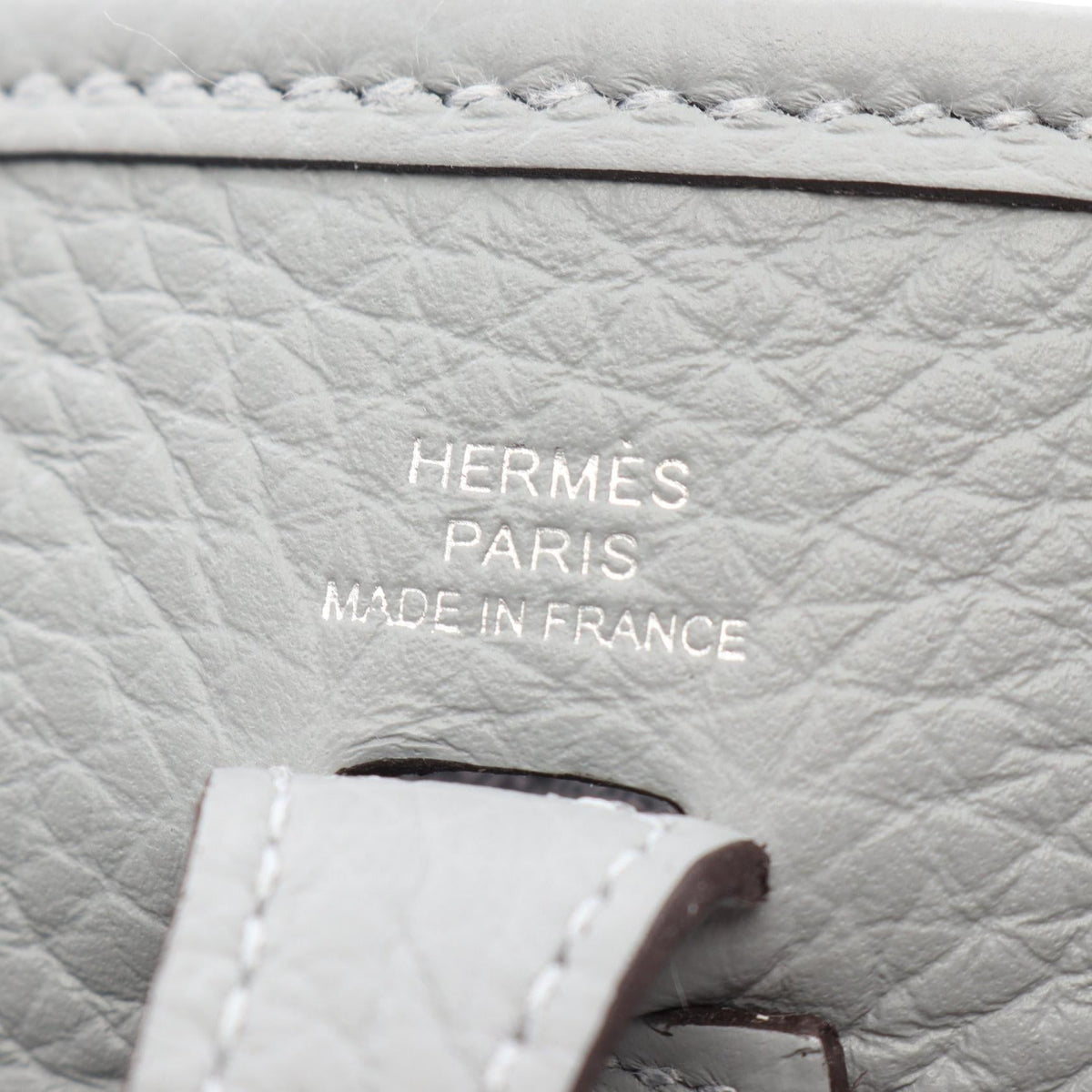 HERMES Evelyne Amazon TPM Gripantan Shoulder Bag Gray Taurillon Clemence Other Taurillon Clemence 2104102540155