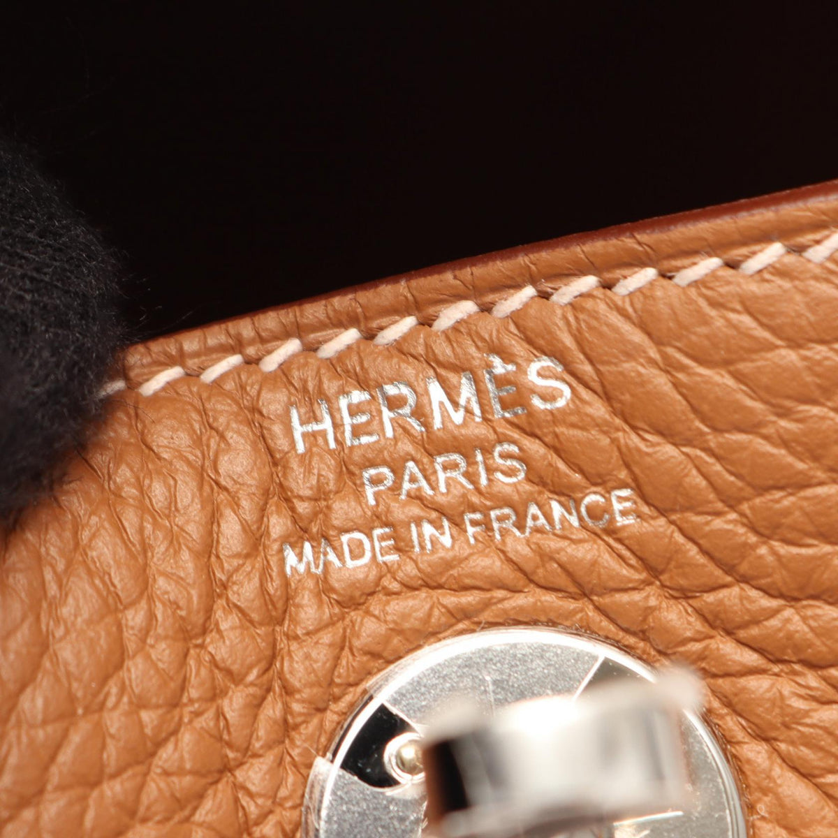 HERMES Lindy Mini Gold Shoulder Bag Brown Taurillon Clemence Other Taurillon Clemence 2104102540056
