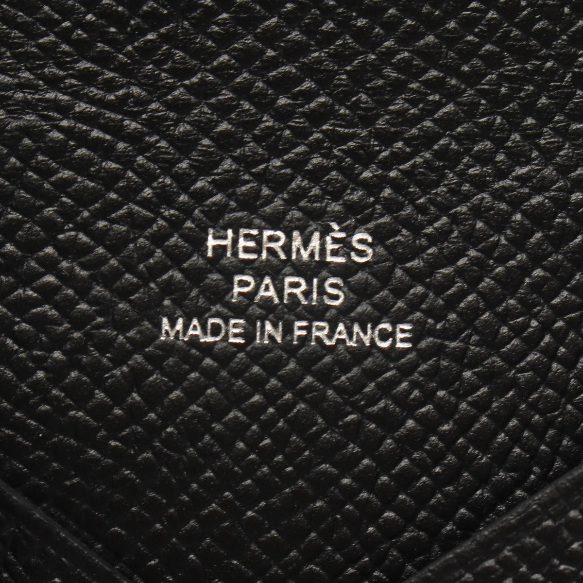 HERMES Calvi coin purse Black Epsom Other Epsom 2120300060516