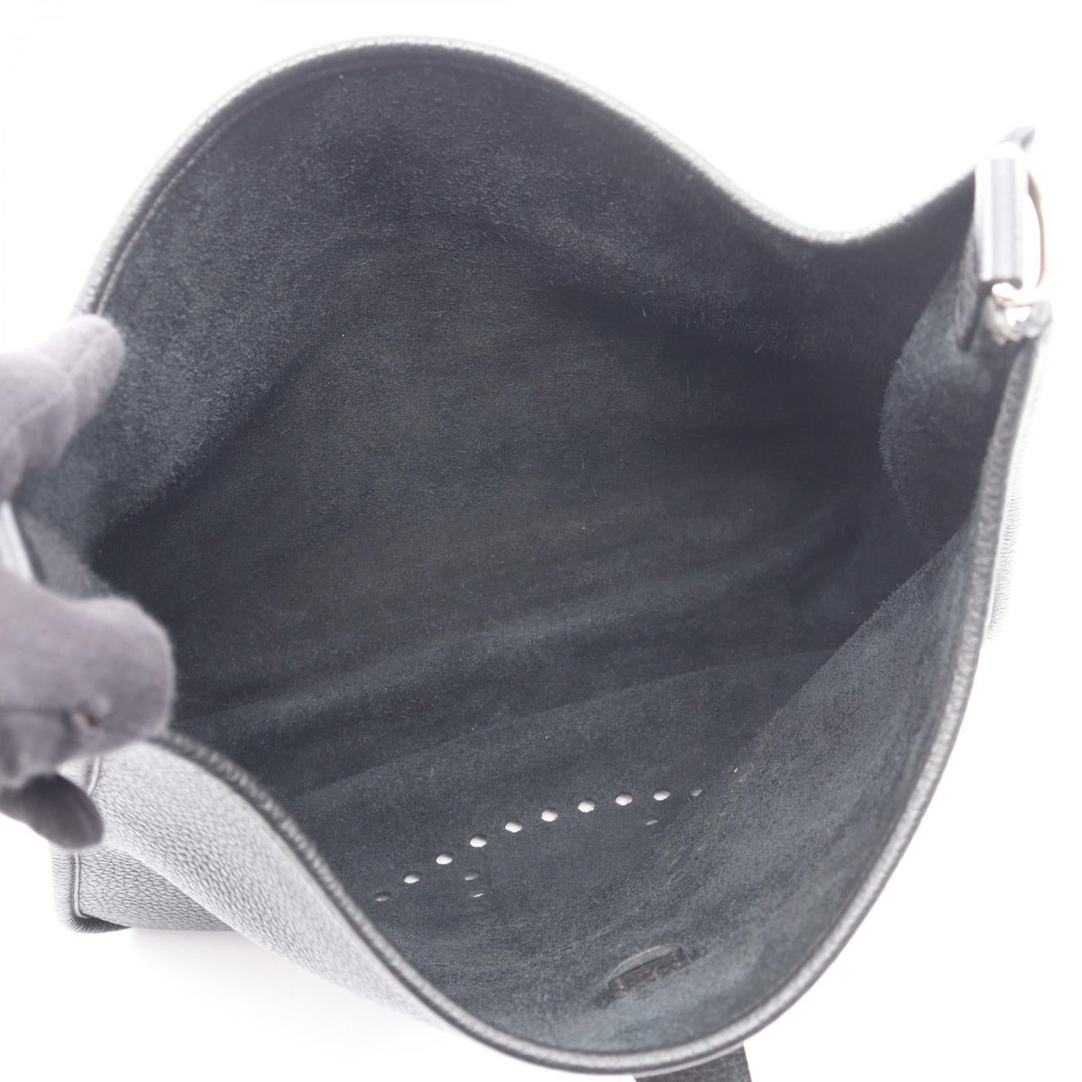 HERMES Evelyne 3 Trois GM Shoulder Bag Black Taurillon Clemence Other Taurillon Clemence 2101220204051
