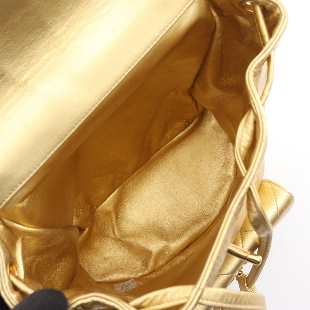 CHANEL Gold Matelasse leather 2101219519555