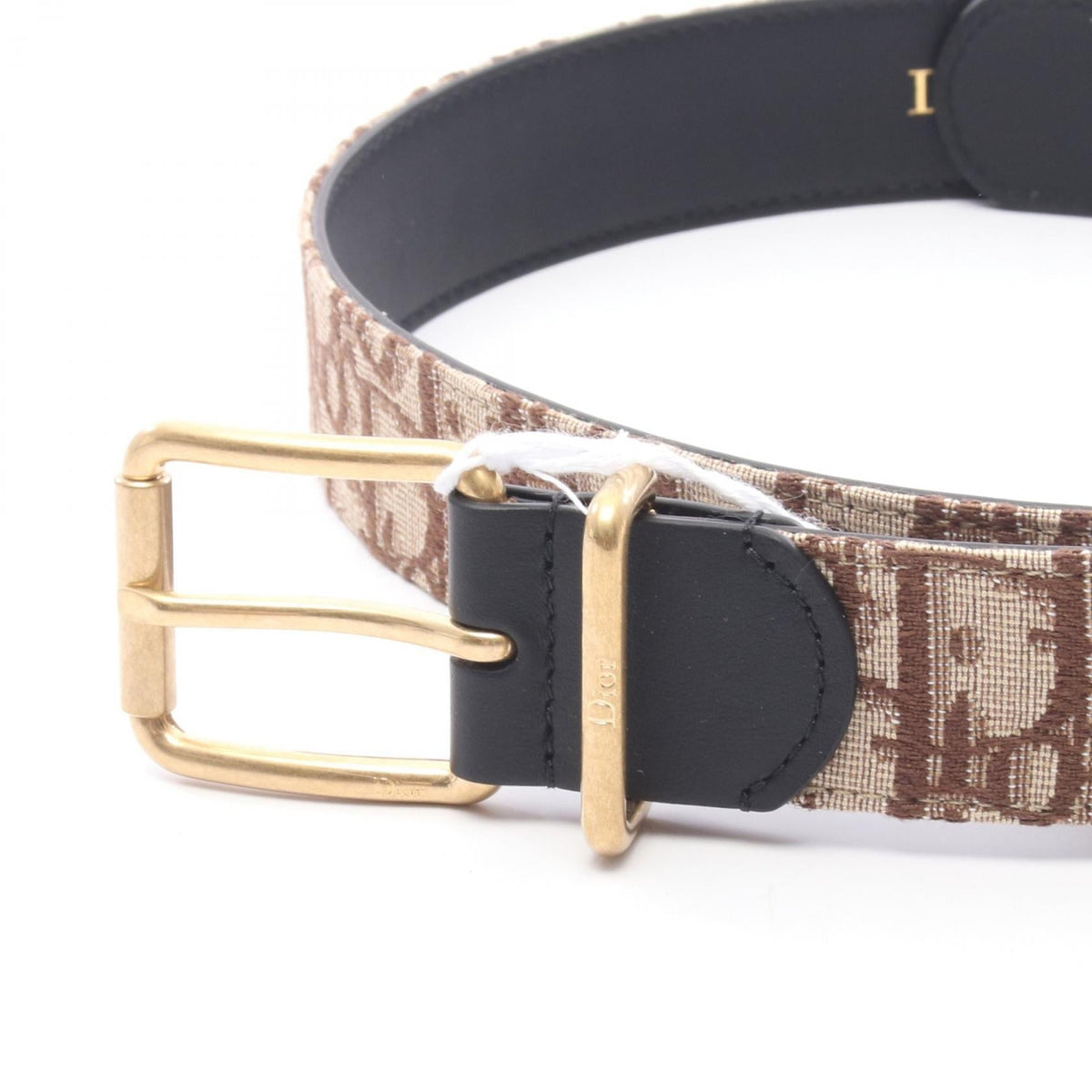Dior Oblique belt Brown/Beige/Black canvas�leather 4703OWYYEH45E 95 2101219827216