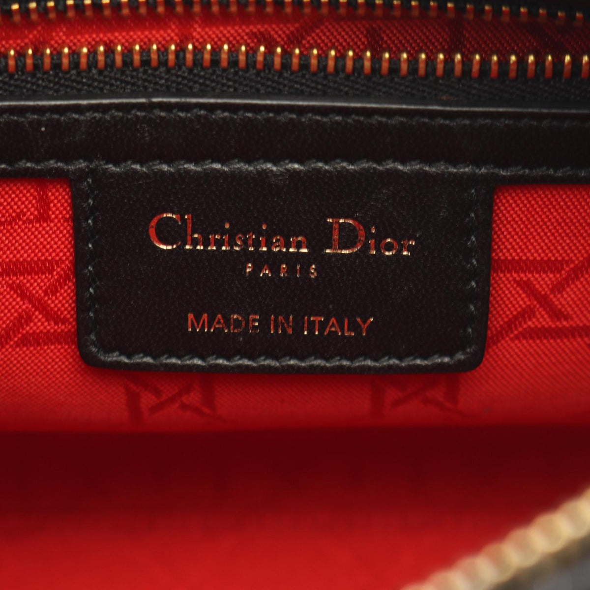 Dior LADY DIOR Christian Dior Cannage 2WAY Handbag Black leather 2101219861807