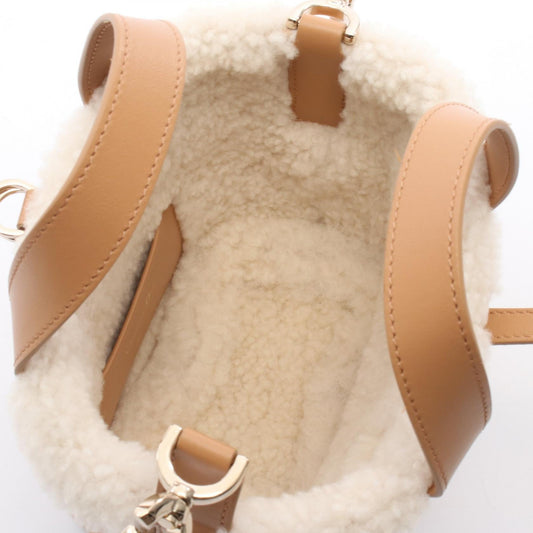 Dior DiorAlps Toujours Vertical Nano Macrocannage Handbag Brown/White Mouton leather S6100OMTU_M62E 2104102452434