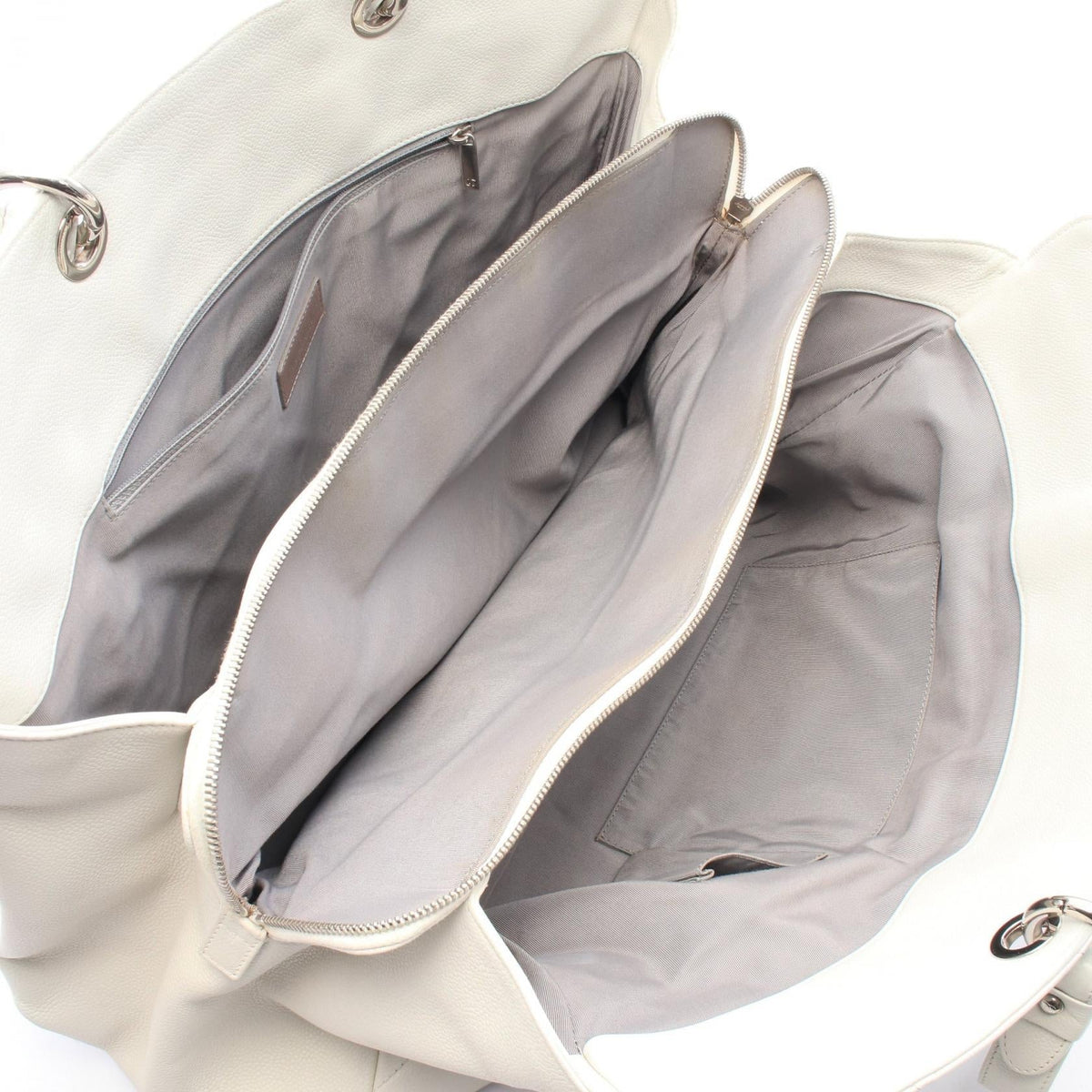 CHANEL White Matelasse Big COCO Mark Grained Calfskin leather 2101220204648