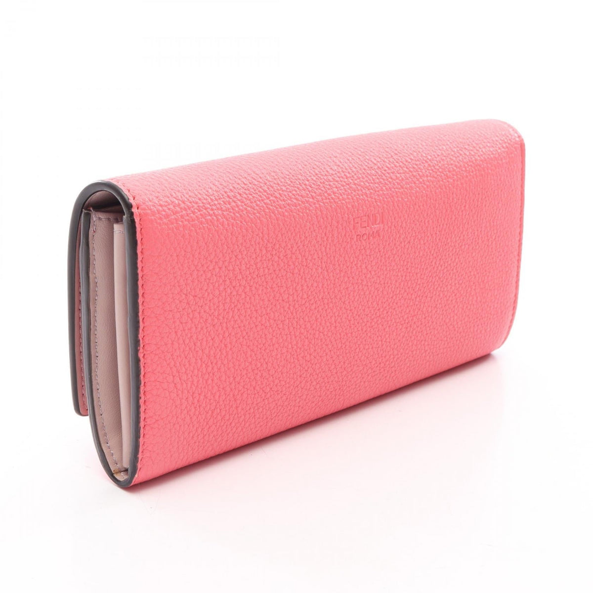 FENDI Peekaboo Selleria Bifoldpurse Pink leather 2101220206369