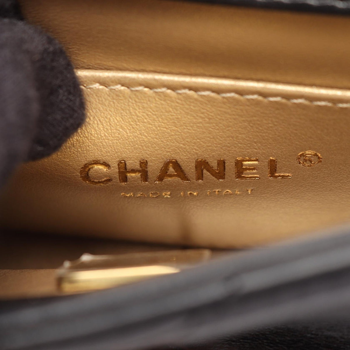 CHANEL Black Matelasse mini flap bag Lambskin (sheep leather) AS4986 2106800645460