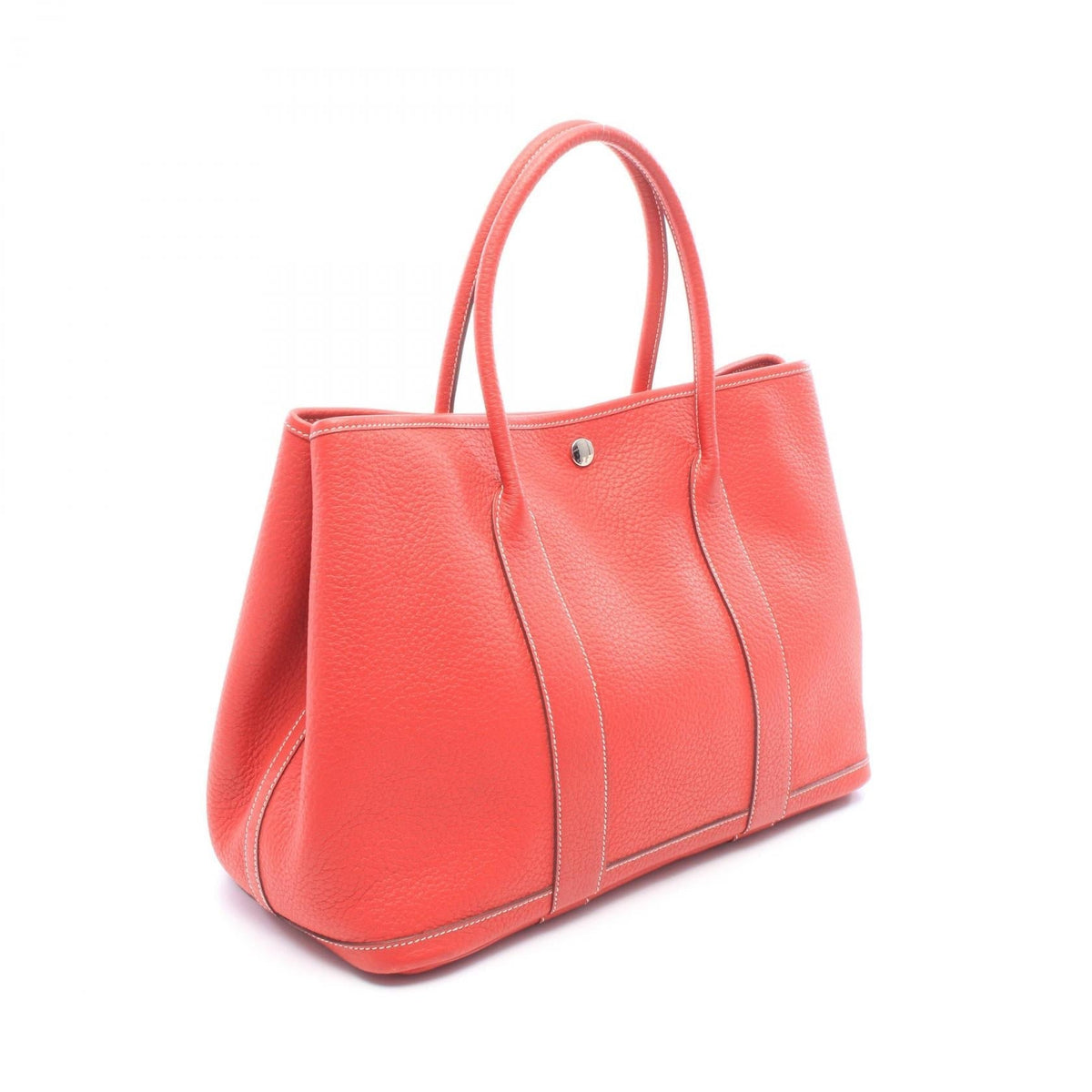 HERMES Garden Party PM Rouge casaque Tote Bag Red Country leather Other Country leather 2101220060664