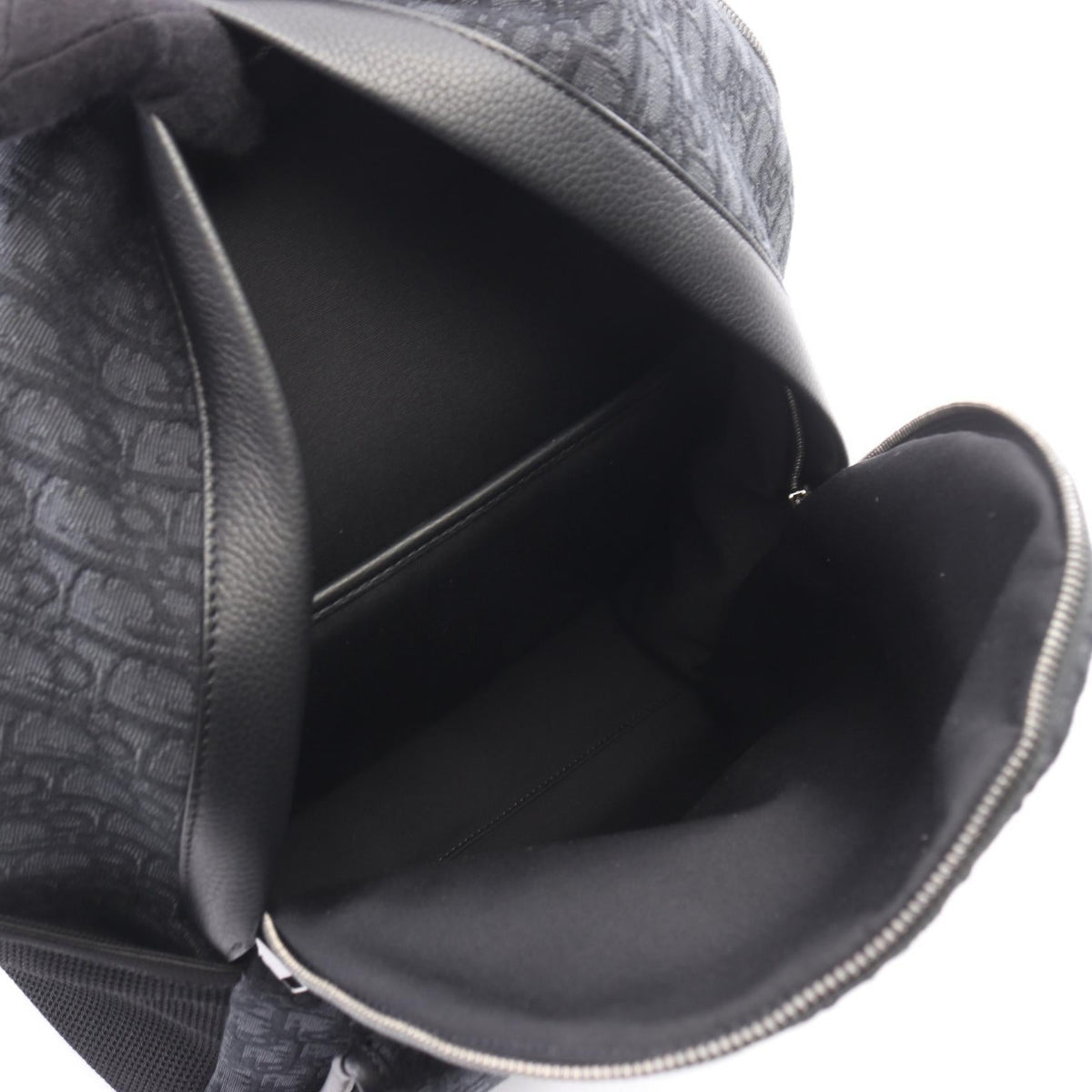 Dior DIOR 8 Oblique Rucksack Backpack Black canvas�leather 2101219858432