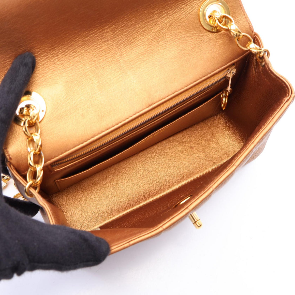 CHANEL Brown Mademoiselle Lambskin (sheep leather) 2101219888316