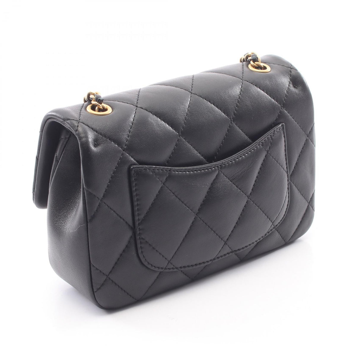 CHANEL Black Matelasse Lambskin (sheep leather) 2101219999692