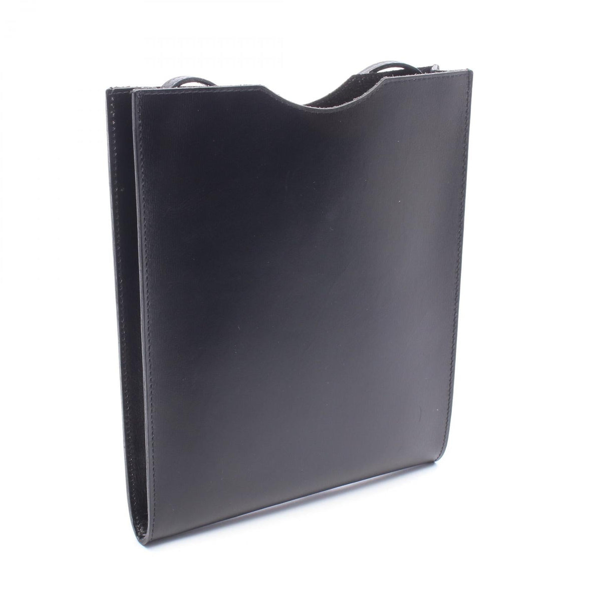 HERMES Onimetu Shoulder Bag Black Box calf leather Calfskin (cowhide) 2101220102210