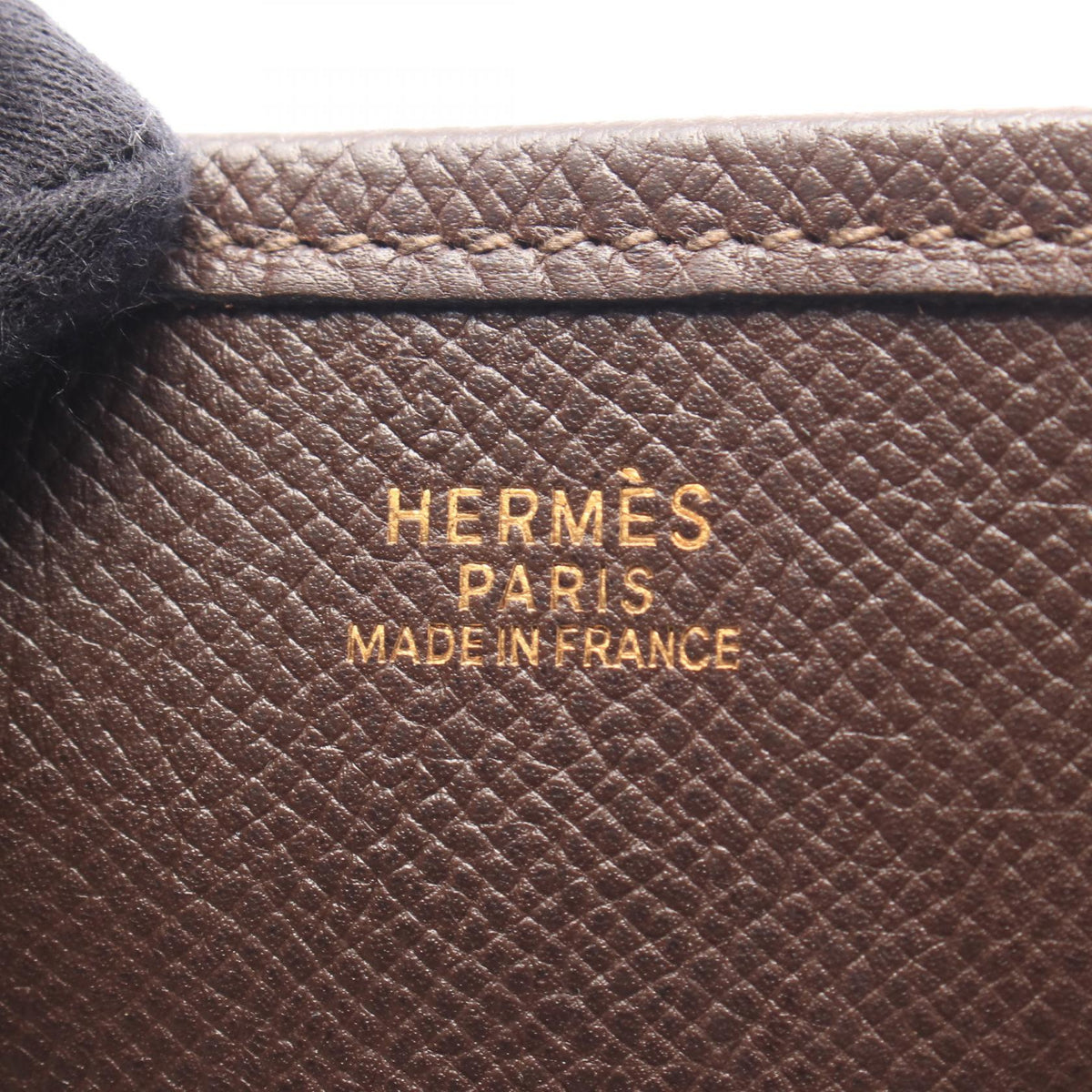 HERMES Evelyne 1 PM Chocolat Shoulder Bag Brown Epsom Other�Epsom 2101220101435