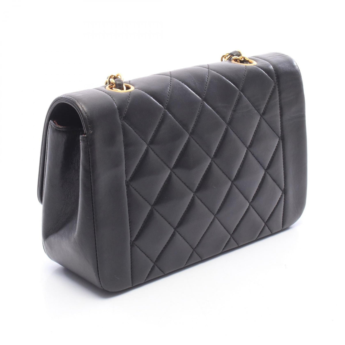 CHANEL Black Matelasse Diana Flap Lambskin (sheep leather) A01164 2101220216436