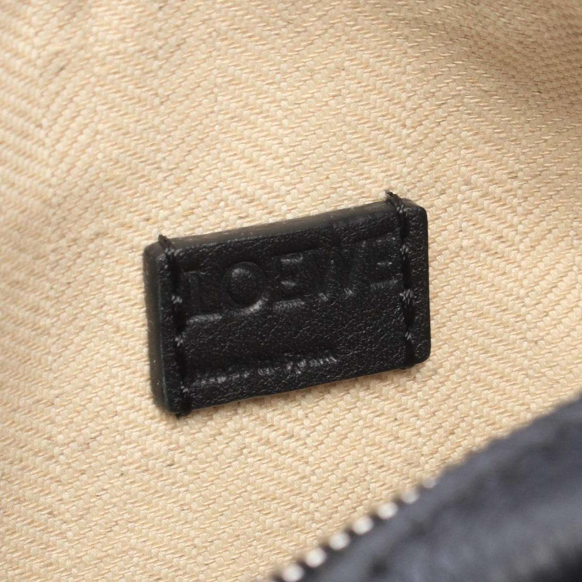 LOEWE Hammock Drawstring Bag Mini 2WAY Handbag Black leather 2101220216191