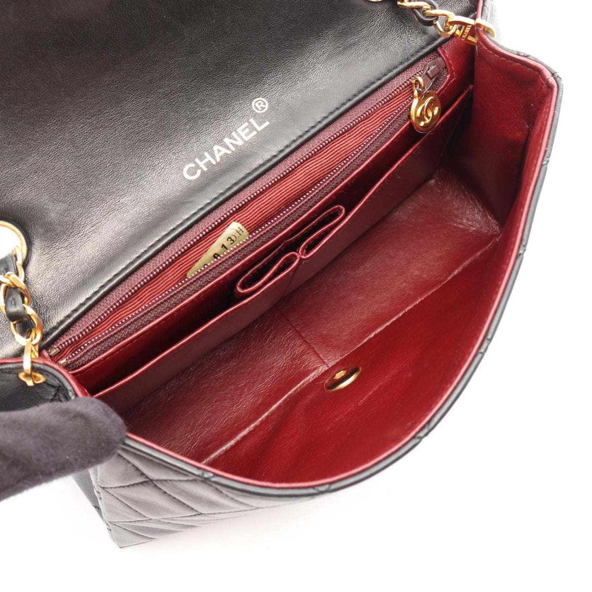 CHANEL Black Matelasse full flap Lambskin (sheep leather) 2101220211776