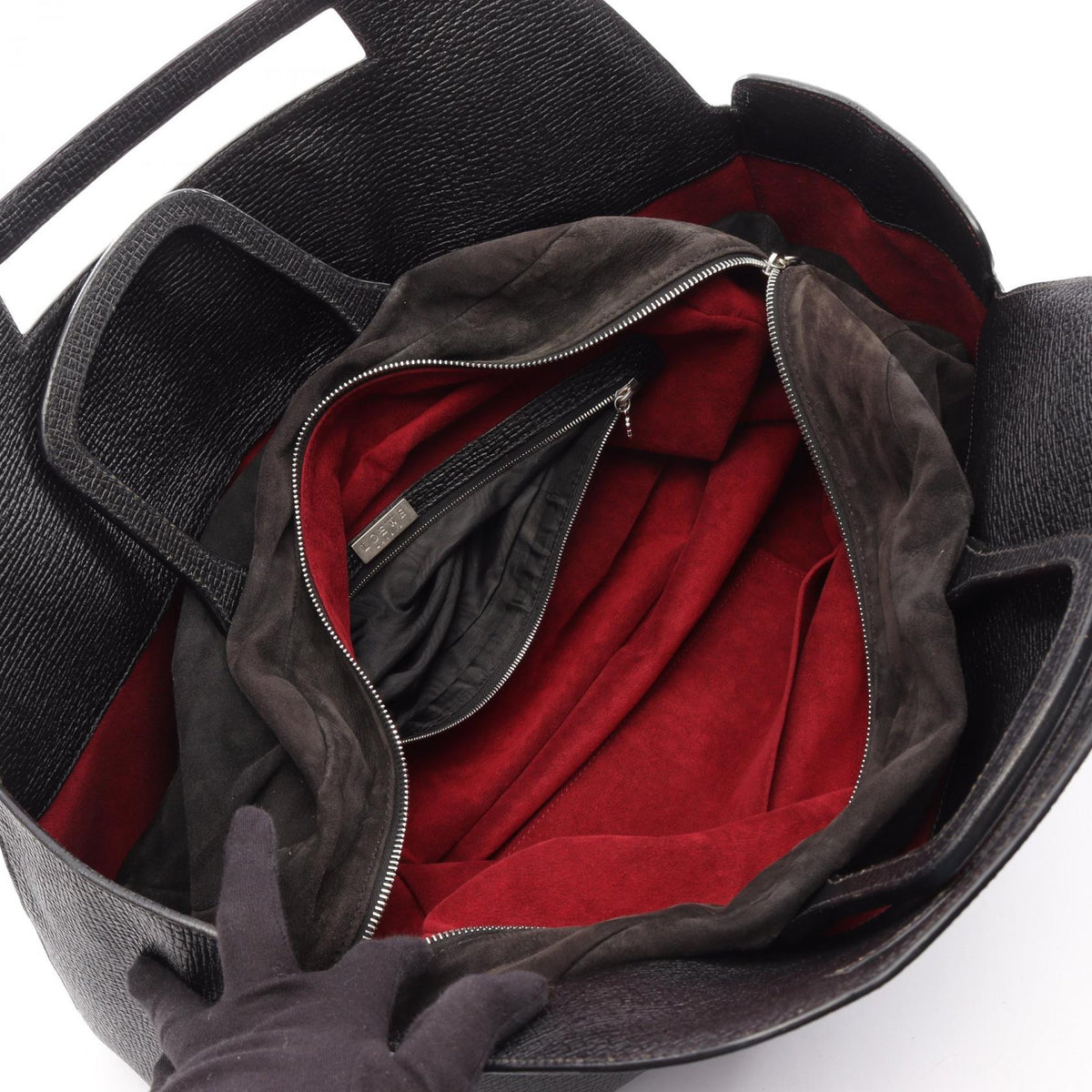 LOEWE Handbag Black leather 2101220206680