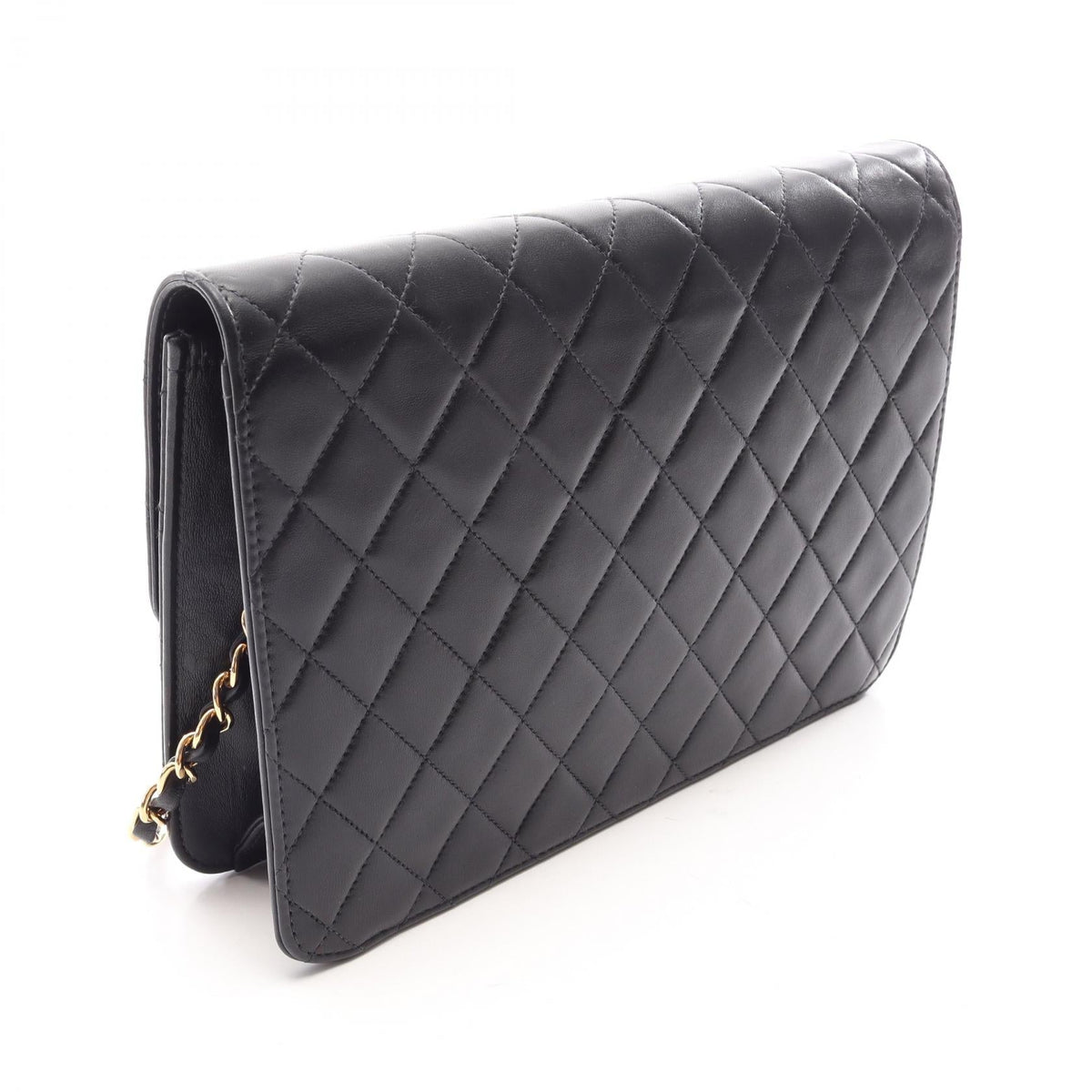CHANEL Black Matelasse Push Lock Lambskin (sheep leather) 2101220203917