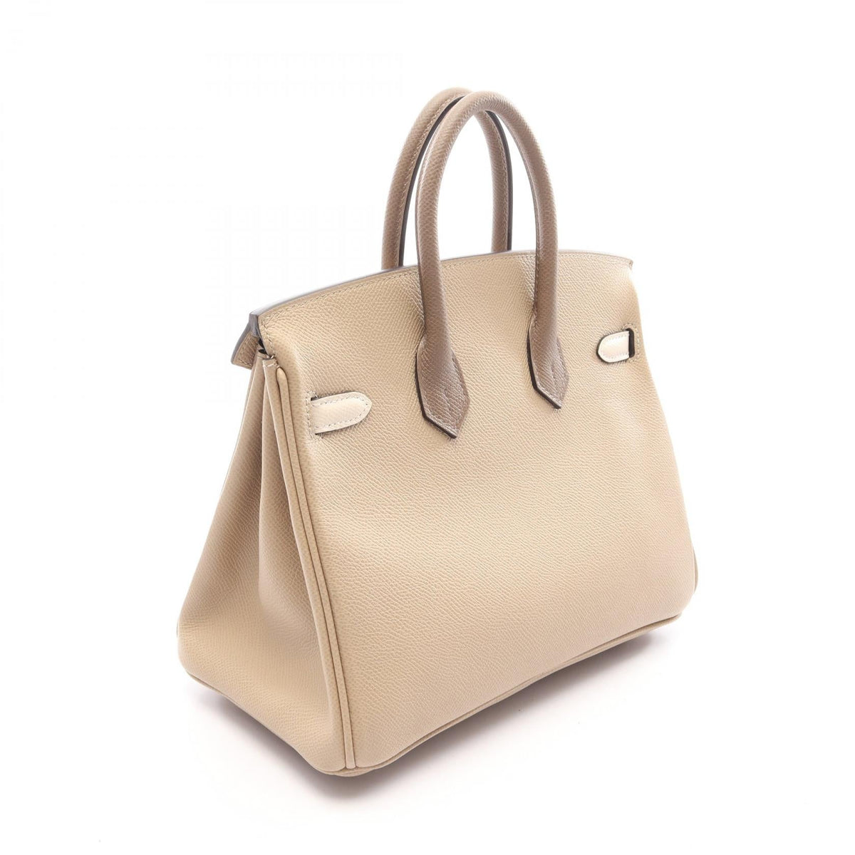 HERMES Birkin 25 Tricolor Trench Cle Etoupe Grey HandbagBeige Beige Beige/White/Gray Epsom Other�Epsom 2101220203481