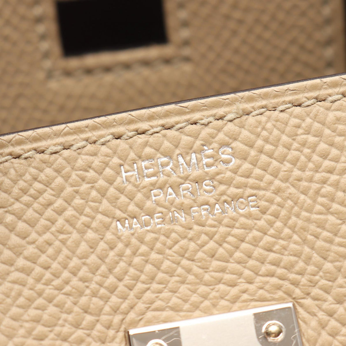 HERMES Birkin 25 Tricolor Trench Cle Etoupe Grey HandbagBeige Beige Beige/White/Gray Epsom Other�Epsom 2101220203481
