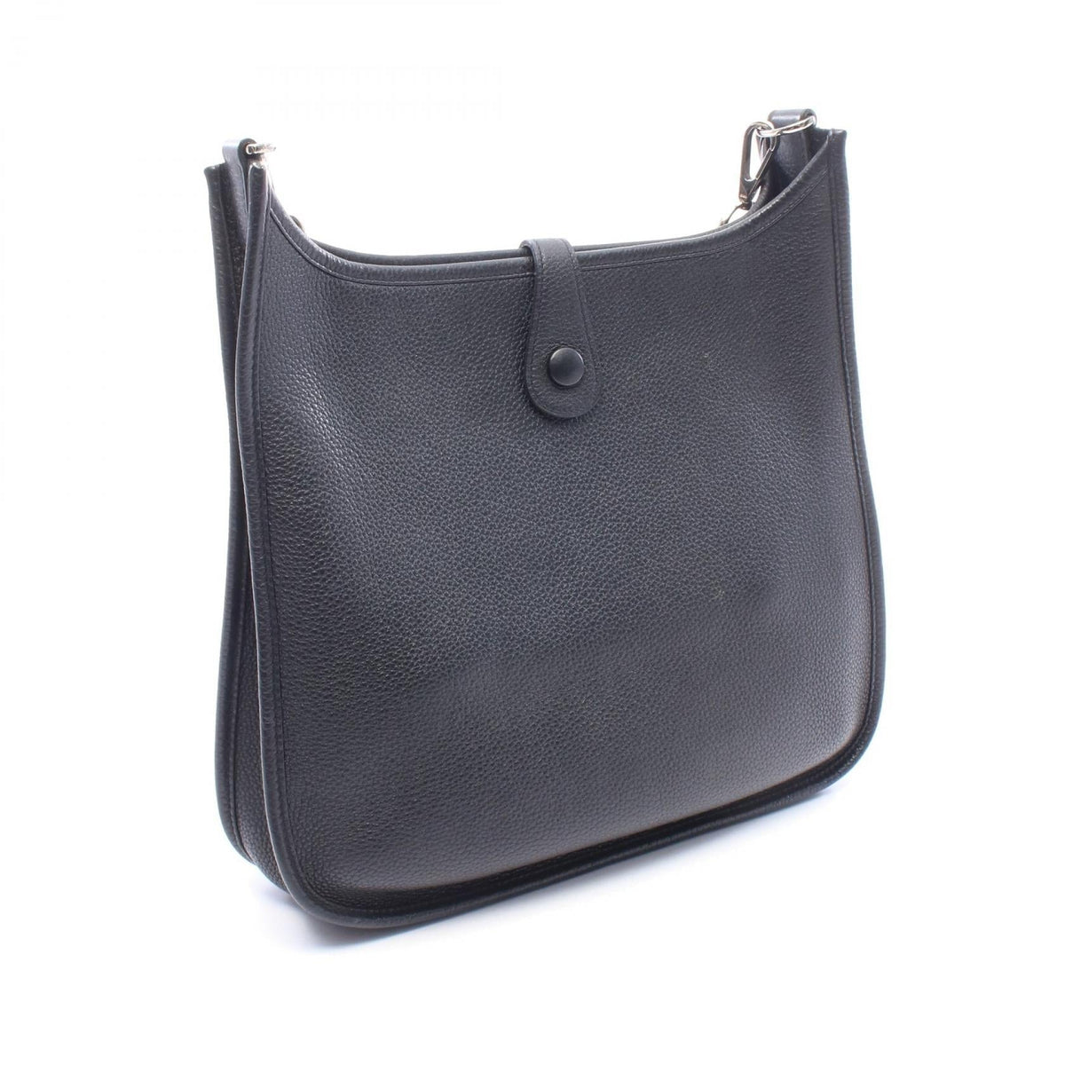 HERMES Evelyne 1 Anne PM Shoulder Bag Black Taurillon Clemence Other Taurillon Clemence 2104102543132