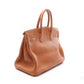 HERMES Birkin 35 Gold Handbag Brown Togo leather Other�Togo leather 2104102543088