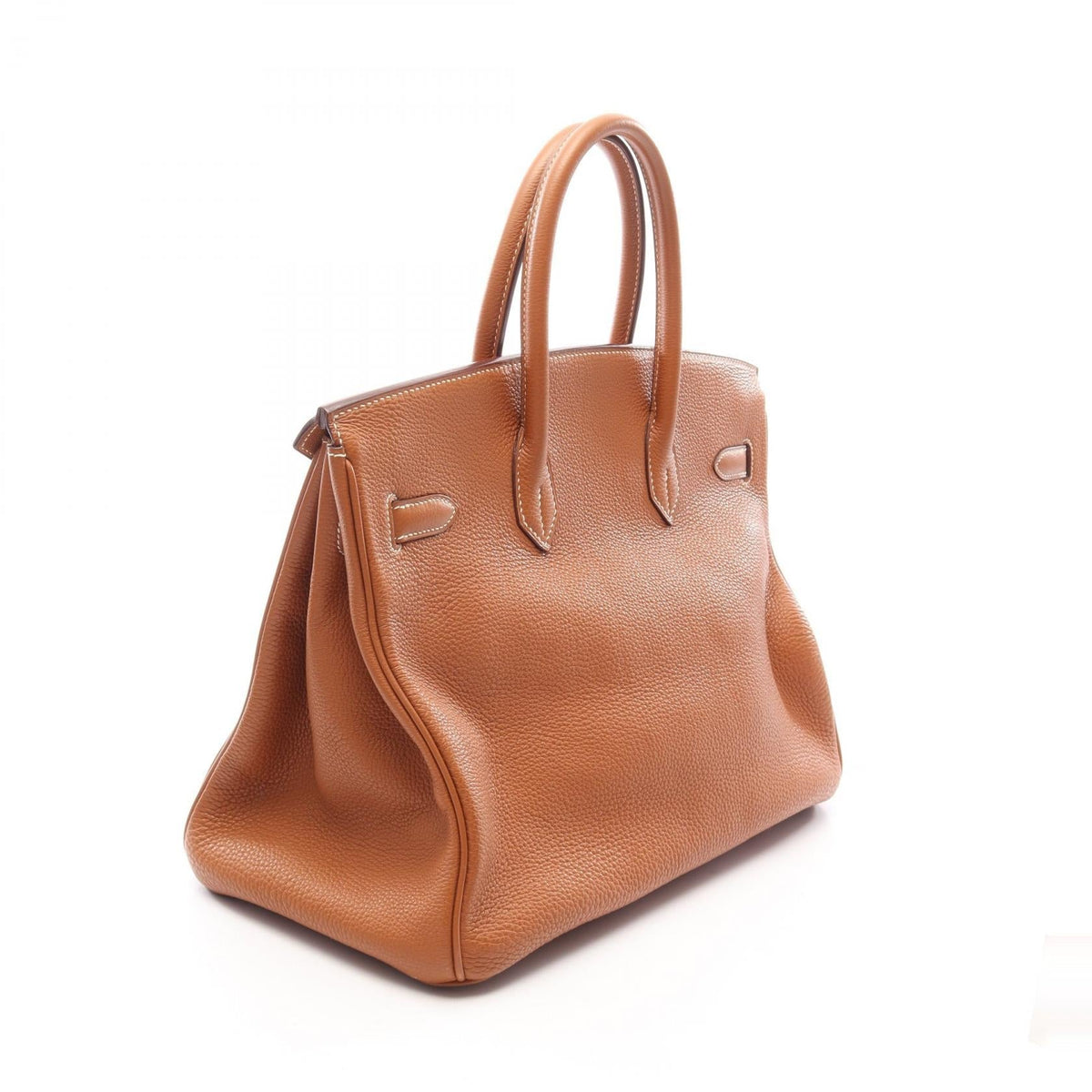 HERMES Birkin 35 Gold Handbag Brown Togo leather Other�Togo leather 2104102543088
