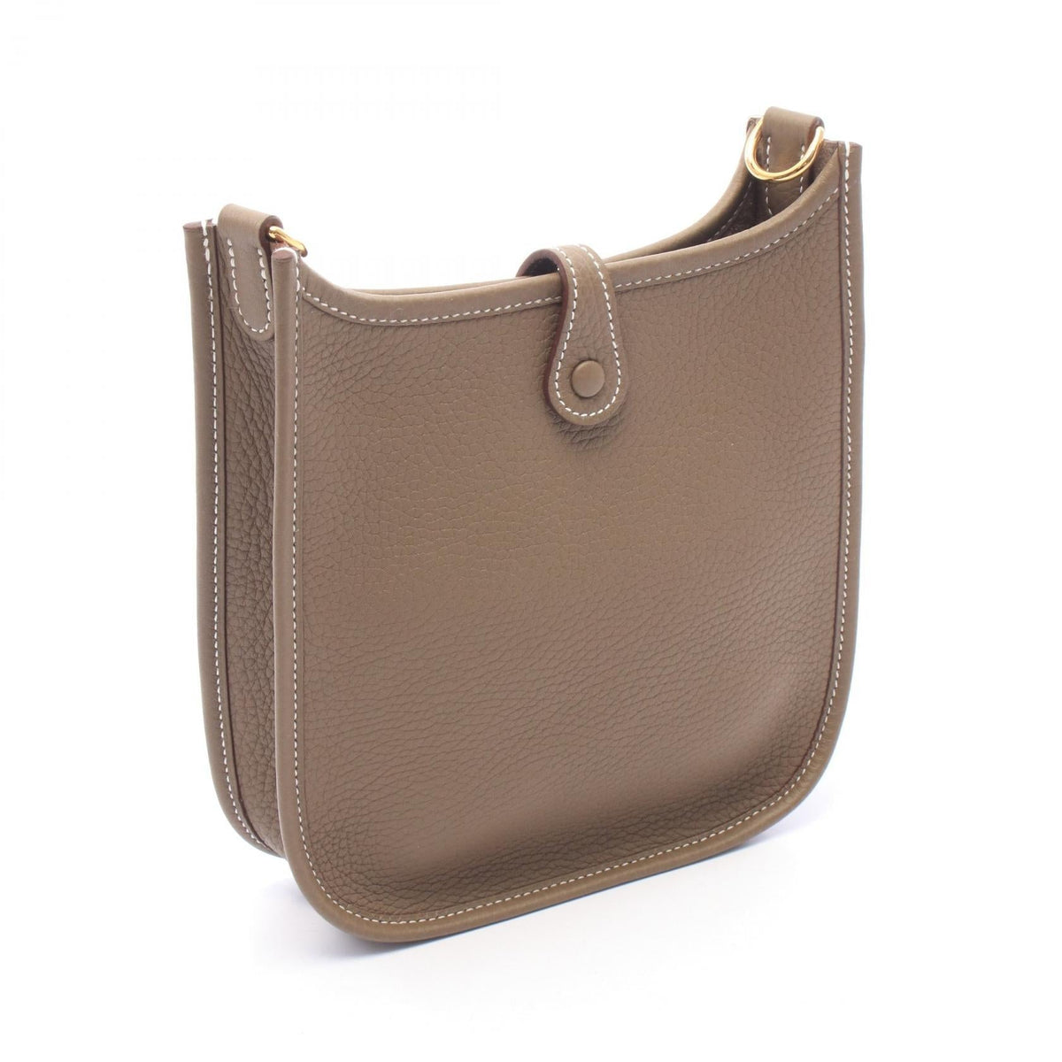 HERMES EvelyneTPM Etoupe Grey Shoulder Bag Gray Taurillon Clemence Other�Taurillon Clemence 2104102542999