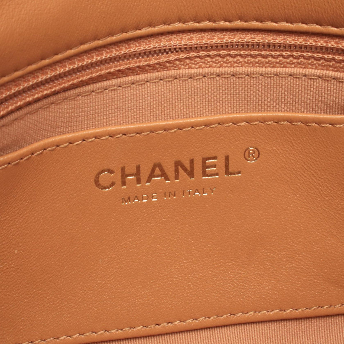 CHANEL Brown Matelasse small flap bag leather AS3214 2101220187880