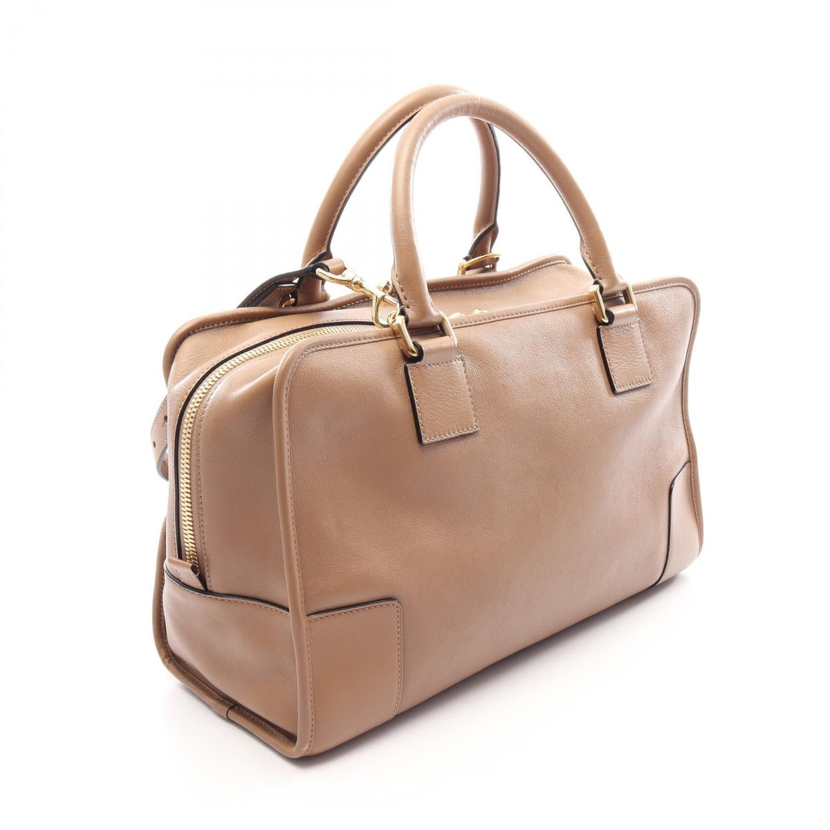 LOEWE Amazona 36 2WAY Handbag Brown leather 2101220150501