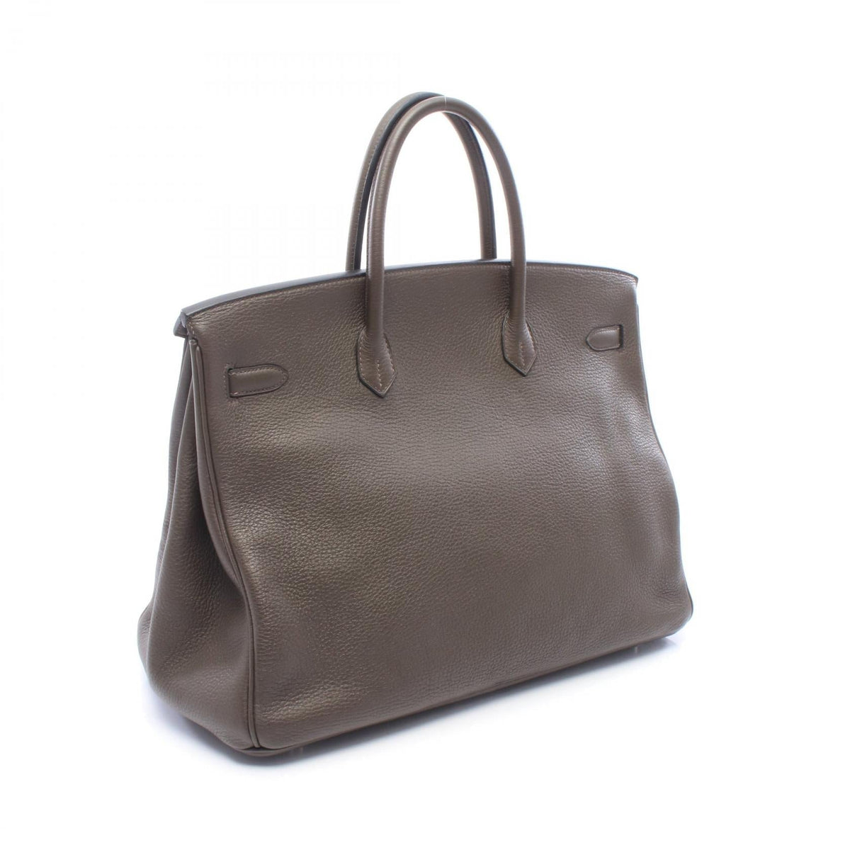 HERMES Birkin 40 Vert Bronze Handbag Gray Togo leather leather�Togo leather 2120100038234