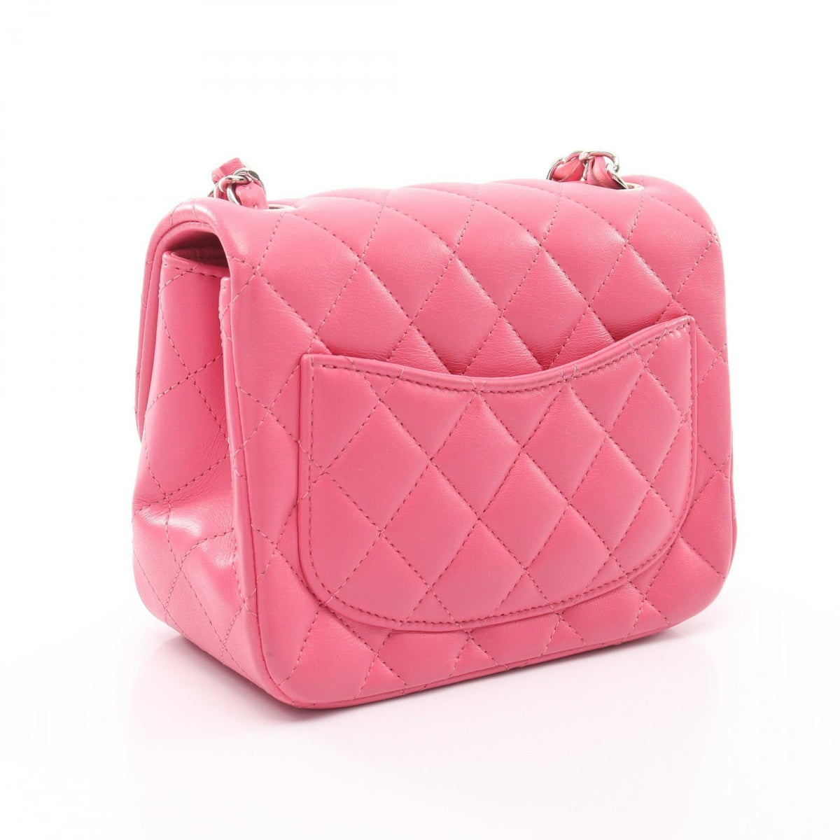 CHANEL Pink Mini Matelasse Lambskin (sheep leather) 2107601180945