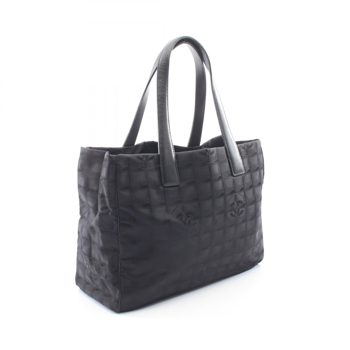 CHANEL Black New Travel Line MM leather Nylon canvas A15991 2101220157654