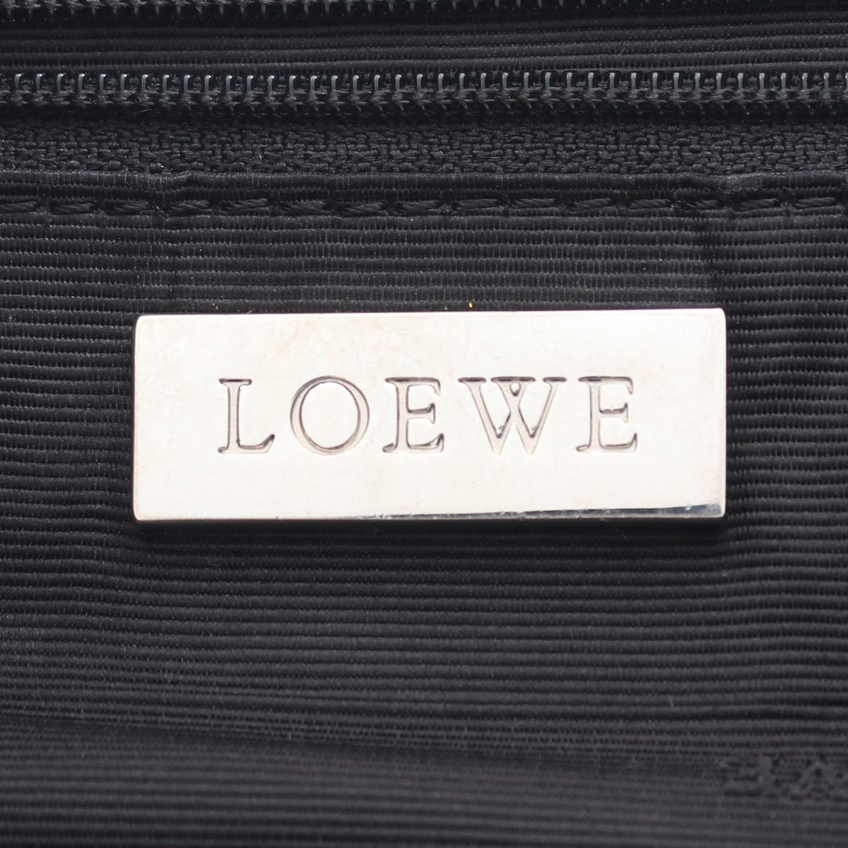 LOEWE anagram Shoulder Bag Black Suede leather 2101220157876